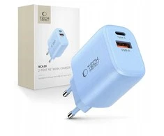 „Tech-Protect NCA30 PD 30W QC3.0 USB-A / USB-C“ sieninis įkroviklis - Mėlyna