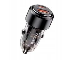 Ikaku Įkroviklis Kaku KSC-1175 Dual port 60W Car charger USB + Type-C