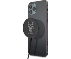 Karl Lagerfeld indukcinis įkroviklis KLCBMSIKBK 15W MagSafe