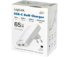 Įkroviklis LogiLink podróżna 1 USB-A 1 USB-C 65 W (PA0376)