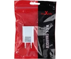 Maxlife MXTC-01 įkroviklis 1x USB 1A juodos spalvos