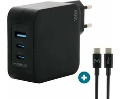Įkroviklis Mobilis WALL CHARGER - 100 W - 2 USB C