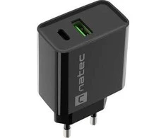 Natec Ribera įkroviklis 1x USB-A 1x USB-C 3 A (NUC-2062)
