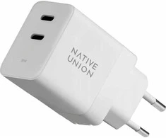 „Native Union“ 35 W PD, 2 x USB-CGaN (baltos)
