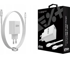 Įkroviklis NEXT ONE NEXT ONE Įkroviklis jungiama į tinklą 20W PD 1xUSB-C su kablem USB-C baltas