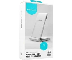 Nillkin PowerTrio 3in1 belaidis įkroviklis Samsung Watch baltos spalvos