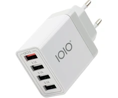 Olympia IOIO įkroviklis UL4 3xUSB-A3.1/1xUSB-A QC3.0 baltas