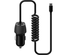Įkroviklis automobilinis Platinet (PLCRSM) su MicroUSB laidu (1xUSB 3.4A) juodas