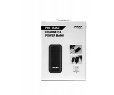 Įkroviklis P.M.I Įkroviklis 2x 18650 + Powerbank Usb-c / Usb-a Do Smokeninja Pro I Smokegenie / Pmi 18650