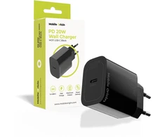 Mobile Origin PD20W laidinis įkroviklis MO11, juodos spalvos, 1 USB-C