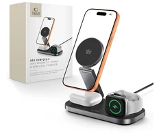 TECH-PROTECT A52 3IN1 MAGNETINIS MAGSAFE BELAIDIS ĮKROVIKLIS 25W QI2.2 Juodas