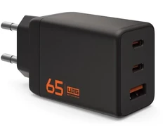 Dėklas PowerNeed UAG SRGE Charger - jungiama į tinklą 65W, 2x USB-C oraz USB-A (juoda)
