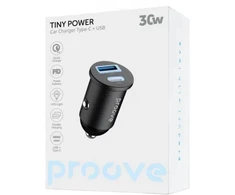 PROOVE Automobilinis įkroviklis Tiny Power 30W (Type-C + USB) (Proove)