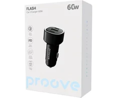 PROOVE Įkroviklis Automobilinis Flash 60W (2*Type-C + USB) (Proove)