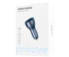 Automobilinis įkroviklis Proove Super Charge 130W (2 Type-C + USB)