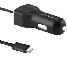QOLTEC 50143 Automobilinis įkroviklis 12V-24V 5V/3.4A USB + mikro USB