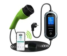 Qoltec 2w1 Typ2 | 3.5kW | 230V | Wi-fi | TUYA | SMART LIFE | LCD | Przenośna | 5m
