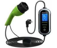 „Qoltec 2in1 Type2“ | 11 kW | 400 V | „Wi-Fi“ | „TUYA“ | „SMART LIFE“ | LCD | Nešiojamas | Sieninis įkroviklis | 5 m