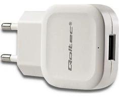 QOLTEC 50193 AC adapter for Išmanusis telefonas / Planšetė 12W 5V 2.4A USB baltas