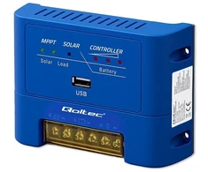 Qoltec MPPT saulės įkrovos valdiklis 15A 12V/24V AGM