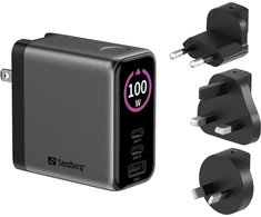 Įkroviklis Sandberg Travel Charger PD100W Ekranas (441-71)
