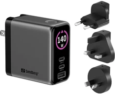 Įkroviklis Sandberg Travel Charger PD140W Ekranas (441-72)