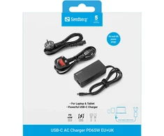 Įkroviklis Sandberg USB-C AC Charger PD65W EU+UK (135-83)