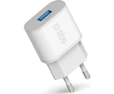 SBS TETR1USB2AWFAST 10W USB-A laidinis įkroviklis – baltos spalvos