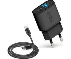 Įkroviklis SBS Mobile 2x USB- A 3.1 A (TEKITTRC2U2AFASTK)