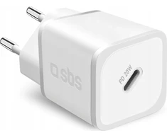Kelioninis įkroviklis PD 20W Type C, 20W USB By SBS Baltas