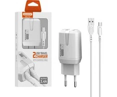 Ładowarka Oem MicroUSB 2400 mA tinklo įkroviklis