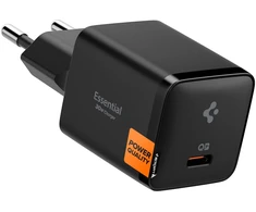 Spigen Essential 30W sieninis įkroviklis EE301EU, visiškai juodas