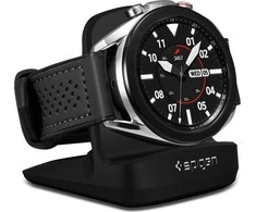 Išmaniojo laikrodžio Samsung Galaxy Watch 3 naktinis Spigen stovas, Juodos spalvos