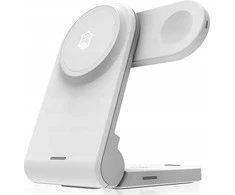 STM ChargeTree MAG - 3-in-1 mobile belaidis įkroviklis su MagSafe baltos spalvos