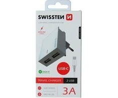 Swissten įkroviklis 2x USB-A 3 A (22043000)