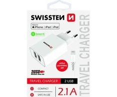 Swissten įkroviklis 2x USB-A 2.1 A (22055000)
