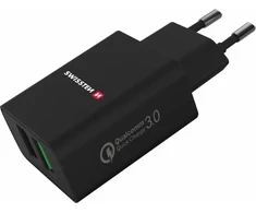 Įkroviklis Swissten SW-2XUSB-QC-ECO-23W-BK Podróżna 3x USB-A 23 W (22060200ECO*)