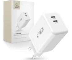 Tech-Protect NC45W-GAN 2-PORT PD45W pakrovėjas - Baltas