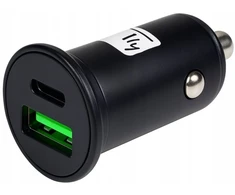 Techly Įkroviklis Automobilinis įkroviklis USB-A QC + USB-C PD 45W