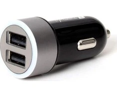 TECHLY Car Charger 2p USB 5V su 4.8A išėjimu Juodas
