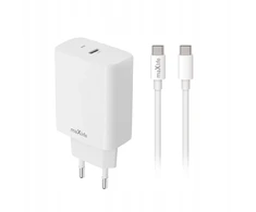 Telforceone Maxlife MXTC-10-20C PD QC charger 1x USB-C 20W baltas + USB-C - USB-C cable 20W