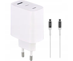 Įkroviklis TnB Įkroviklis jungiama į tinklą Gan 230v 65w 2 X Usb-c + Usb Usb-a + Kabelis Usb-c T"nb / Chnbgan65w