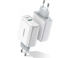 Įkroviklis Ugreen CD170 USB-C / USB-A 36W, baltas