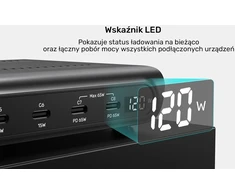 „Unitek“ išmanioji 10 prievadų USB-A/USB-C įkrovimo stotelė | 120 W | PD 3.0