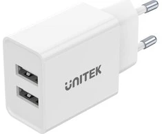 Unitek P1113A-EU - pakrovėjas 2X USB-A,12W, baltas