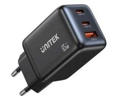 Unitek GAN 2xUSB-A, USB-C, PD 3.0, 65W mains charger