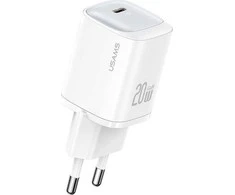 USAMS CC248 20W GaN USB-CFast įkrovimas HC serijos baltos spalvos CC248TC02