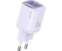 USAMS CC251 30W GaN USB-CFast Charging HC Series violetinės spalvos CC251TC03