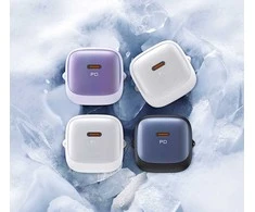 USAMS CC251 30W GaN USB-CFast Charging HC Series violetinės spalvos CC251TC03