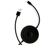 USAMS belaidis įkroviklis US-CC096 10W su kabeliu lightning juodos spalvos CC96WH01